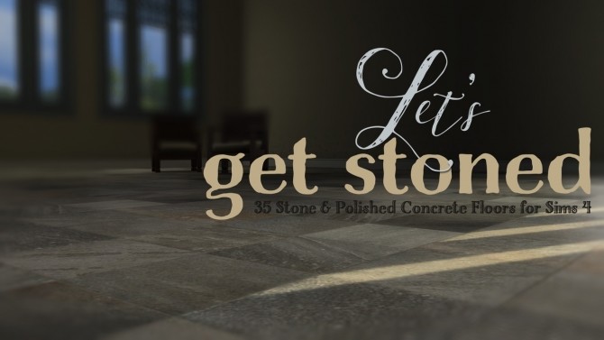 Sims 4 35 stone and polished concrete floors at b5Studio