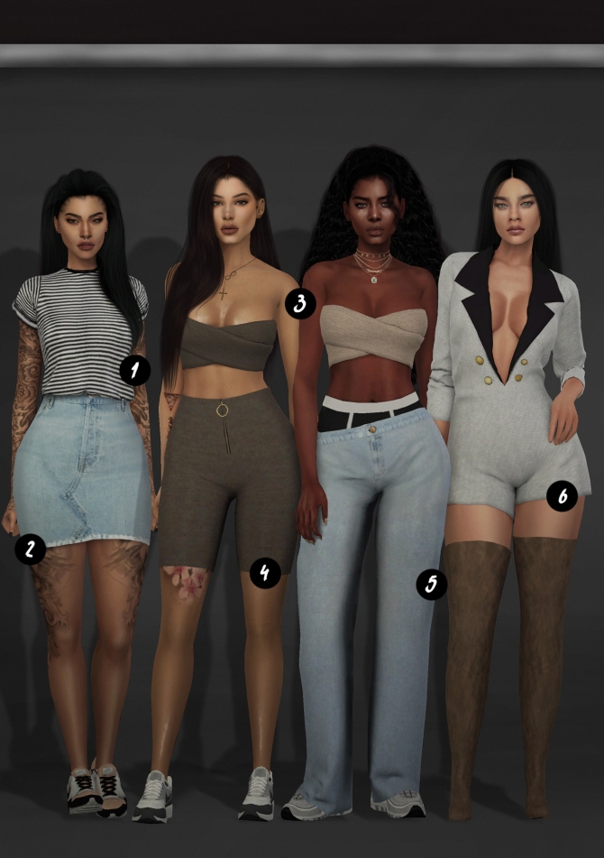 sims 4 clothes custom content pack
