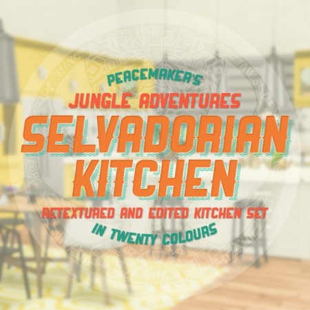 Selvadorian Kitchen Jungle Adventures Kitchen Redone at Simsational Designs