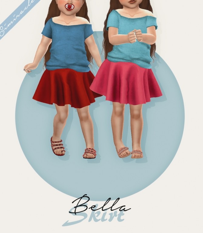 Sims 4 Bella Skirt at Simiracle