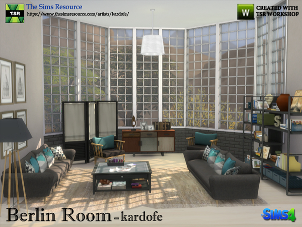 Sims 4 Berlin Room by kardofe at TSR