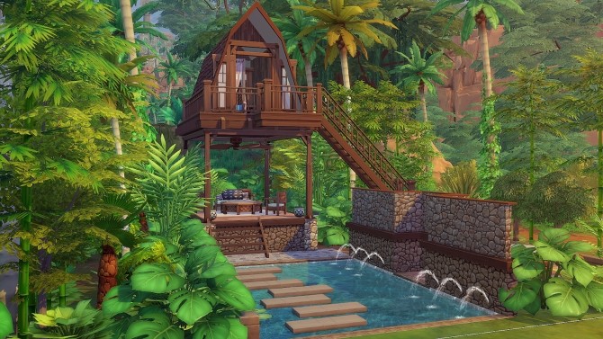 Sims 4 Tropical Treehouse at Akai Sims – kaibellvert
