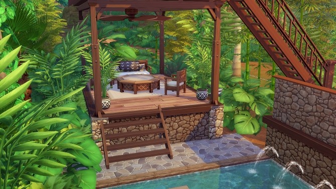 Sims 4 Tropical Treehouse at Akai Sims – kaibellvert