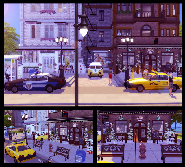 Sims 4 Coffee Shop N Flower Market at Lily Sims