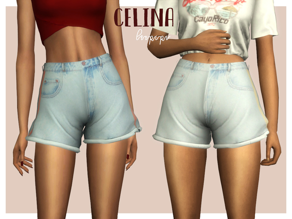 Sims 4 Celina Shorts by laupipi at TSR