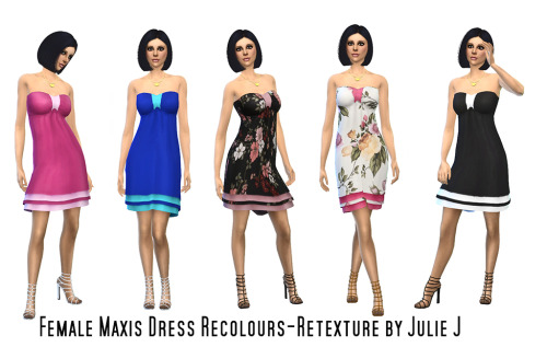 Sims 4 EF06 Dress Retextured at Julietoon – Julie J