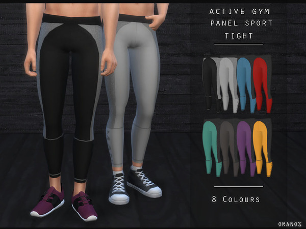 Sims 4 Active Gym Panel Sport Tight by OranosTR at TSR