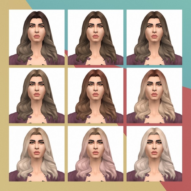 Sims 4 GP01 Long Wavy Edit v1 at Busted Pixels