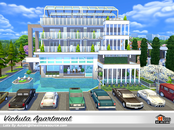 Sims 4 Vichuta Apartment by autaki at TSR