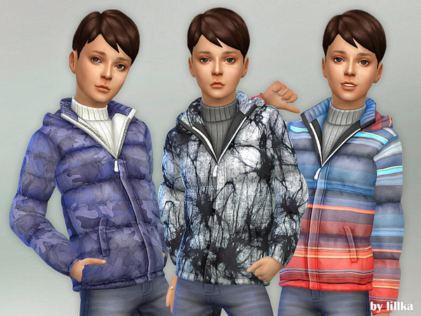 Sims 4 Winter Jacket for Boys by lillka at TSR