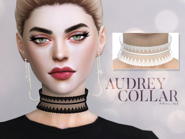Sims 4 Audrey Collar by Pralinesims at TSR