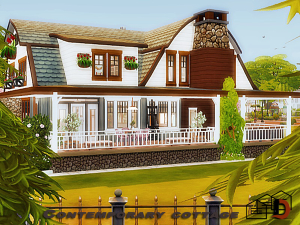 Sims 4 Contemporary cottage by Danuta720 at TSR