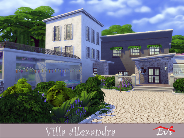Sims 4 Villa Alexandra by evi at TSR