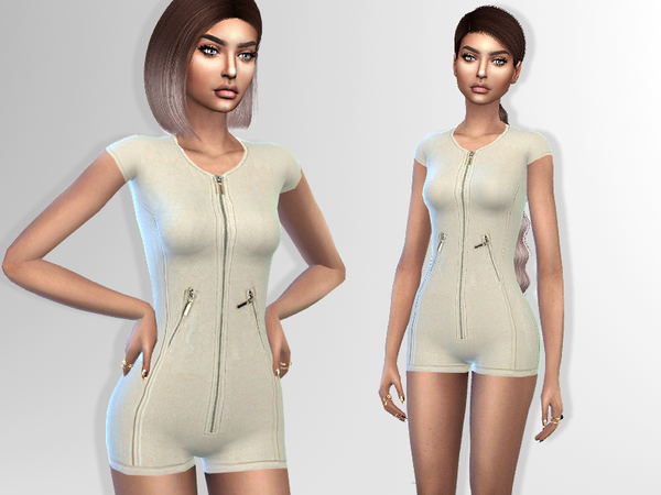 Sims 4 Jodie Romper by Puresim at TSR
