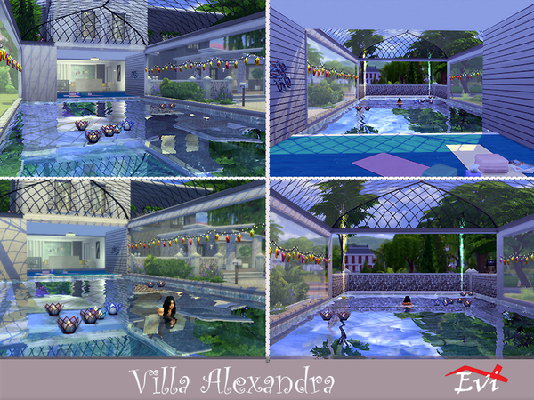 Sims 4 Villa Alexandra by evi at TSR