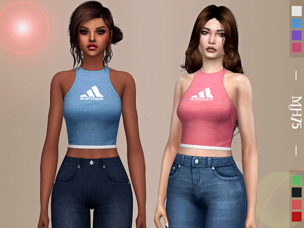 Sims 4 Fall Slam Tennis Top by Margeh 75 at TSR