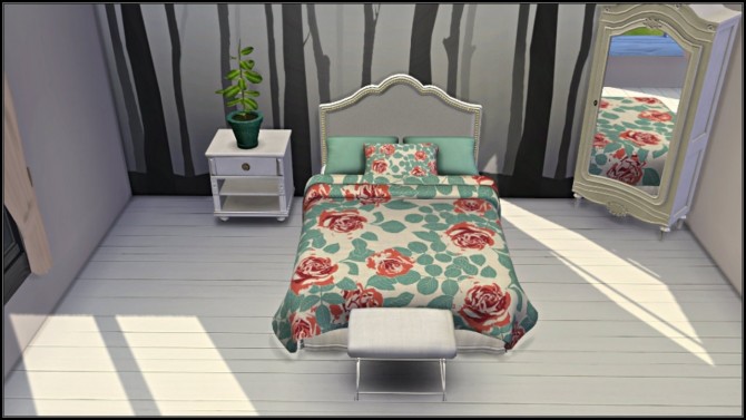 Sims 4 New Bedding Set at TaTschu`s Sims4 CC