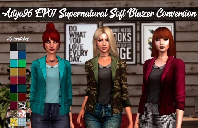 Sims 4 EP07 Supernatural Soft Blazer Conversion at Astya96