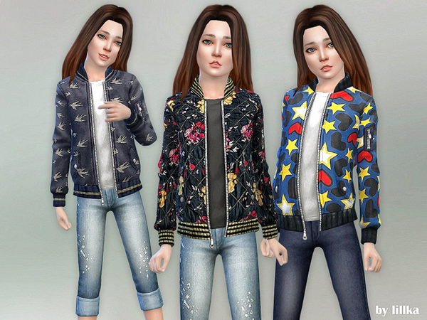 Sims 4 Designer Jacket for Children by lillka at TSR