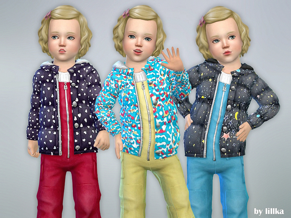 Sims 4 Winter Overall for Toddler by lillka at TSR