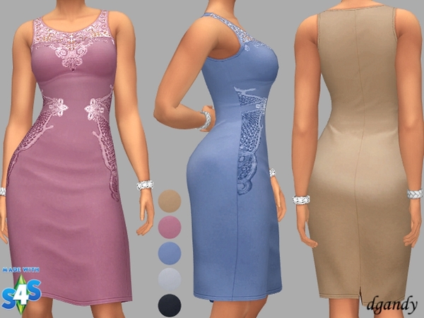 Sims 4 Formal Dress Fran by dgandy at TSR