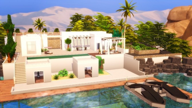 Sims 4 Modern Waterfront House at Akai Sims – kaibellvert
