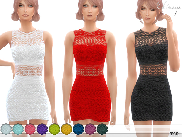 Sims 4 Cornelli Dress by ekinege at TSR