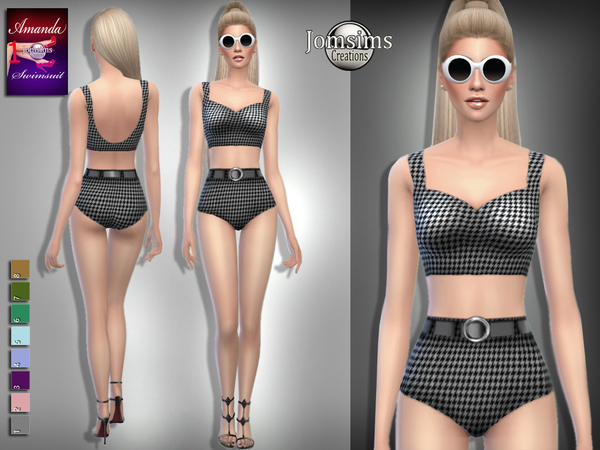 Sims 4 Amanda swimsuits by jomsims at TSR