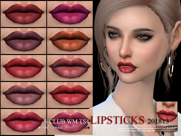 Sims 4 Lipstick 201813 by S Club WM at TSR