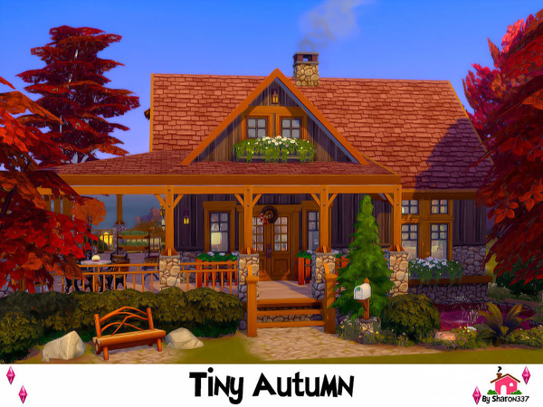 Sims 4 Tiny Autumn house Nocc by sharon337 at TSR