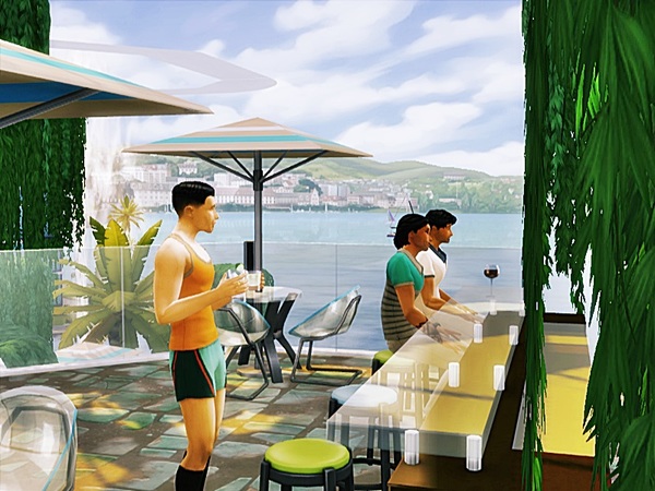 Sims 4 Coffee garden by Danuta720 at TSR