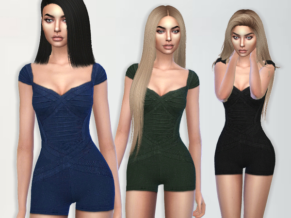 Sims 4 Bandage Romper by Puresim at TSR