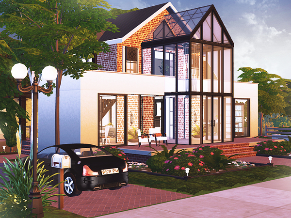 Sims 4 Devon cozy home by Rirann at TSR