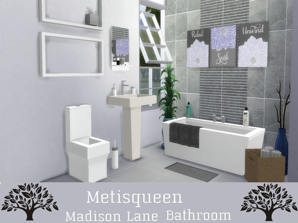 Sims 4 Madison Lane Bathroom by Metisqueen at TSR
