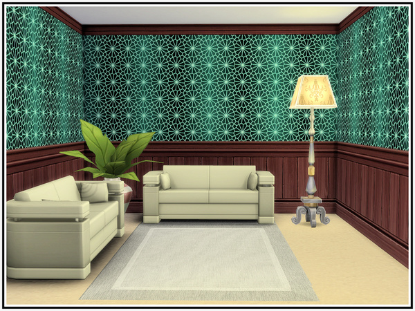 Sims 4 Circle of Light Walls by marcorse at TSR