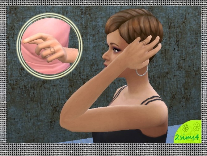 Sims 4 Finger tattoo with heart by lurania at Mod The Sims