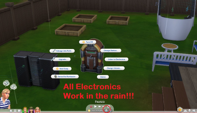 Sims 4 Electronics Work In the Rain by simmytime at Mod The Sims