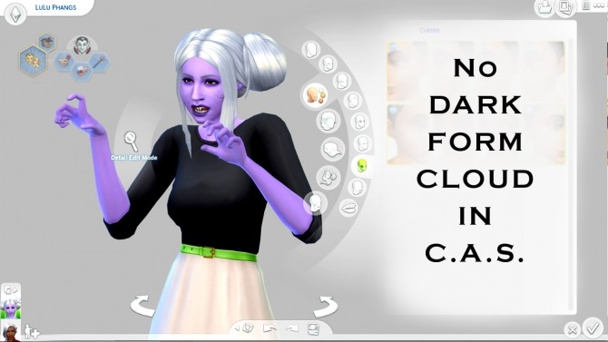 Sims 4 No Dark Form Cloud in CAS by lemememeringue at Mod The Sims
