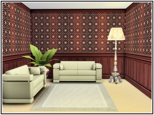 Sims 4 Circle of Light Walls by marcorse at TSR