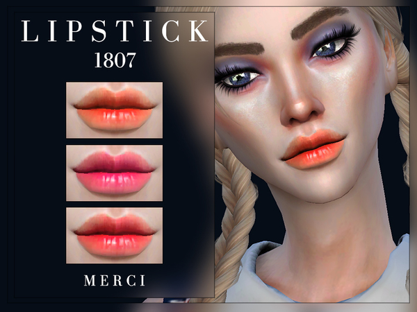 Sims 4 Lipstick 1807 by Merci at TSR