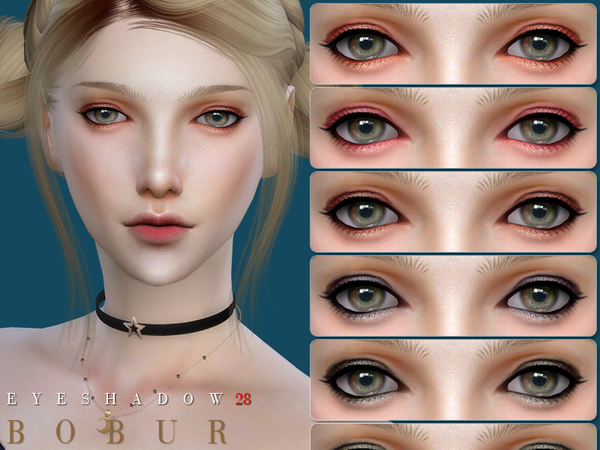 Sims 4 Eyeshadow 28 by Bobur3 at TSR