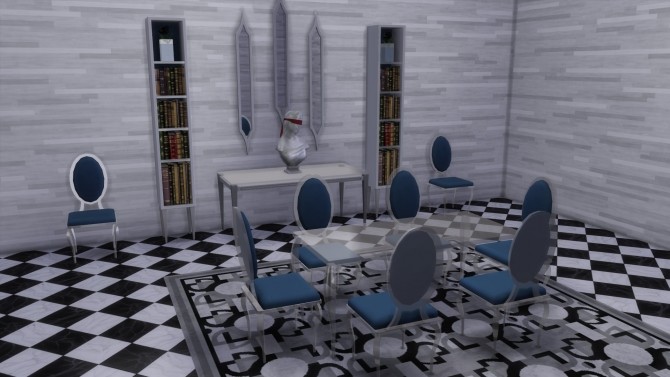 Sims 4 Gothic Glamour Home Office Set from TS3 by TheJim07 at Mod The Sims