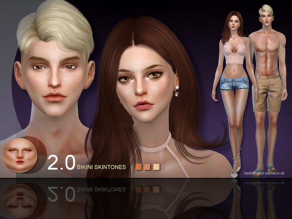 Sims 4 Bikini 2.0 skin ALL AGE by S Club WMLL at TSR