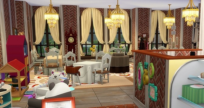 Sims 4 Best Lakeside Cafe by helene912 at Mod The Sims