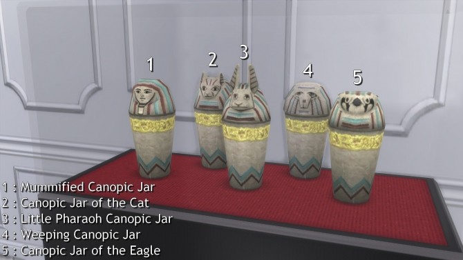 Sims 4 Egyptian Relics from TS3 by TheJim07 at Mod The Sims
