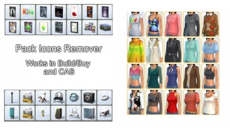 PIR Pack Icon Remover (works in BB and CAS) by tucatuc at Mod The Sims