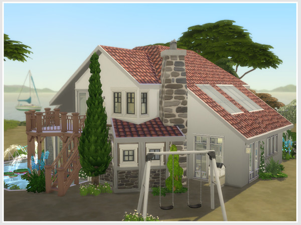 Sims 4 Wildflower house No CC by philo at TSR