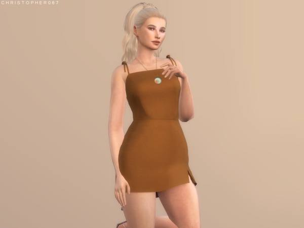 Sims 4 Honestly Dress by Chrisopher067 at TSR