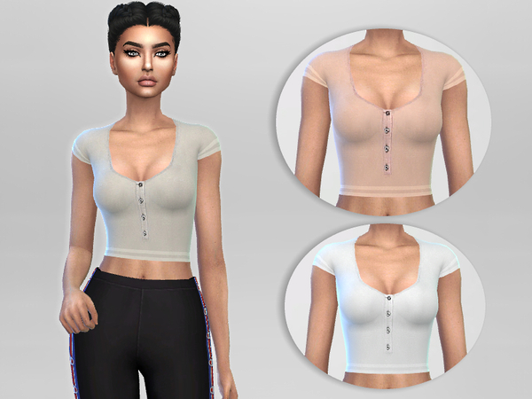 Sims 4 Casual Top by Puresim at TSR