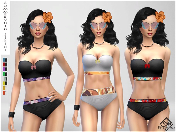 Sims 4 Summer 2018 Bikini by Devirose at TSR